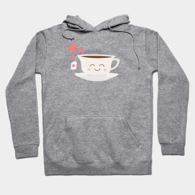 Happy Tea Hoodie by sixhours